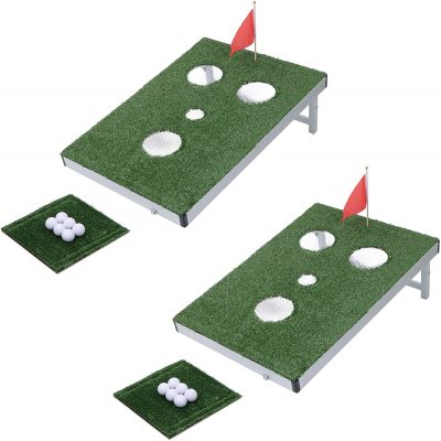 Get Out! Outdoor Golf Cornhole Game Set