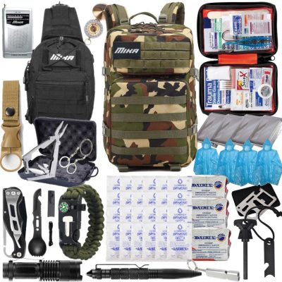 MIKA (2021 Model) Premium 72 Hours Emergency Survival Gear Equipment Backpack
