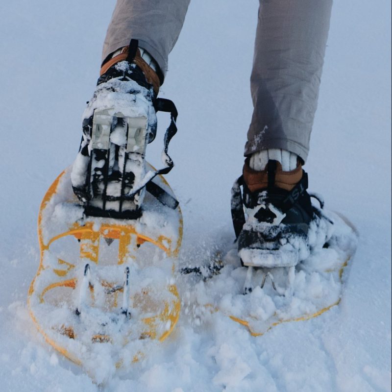 Snowshoeing in Fresh Snow Best Snowshoe Sizing Chart